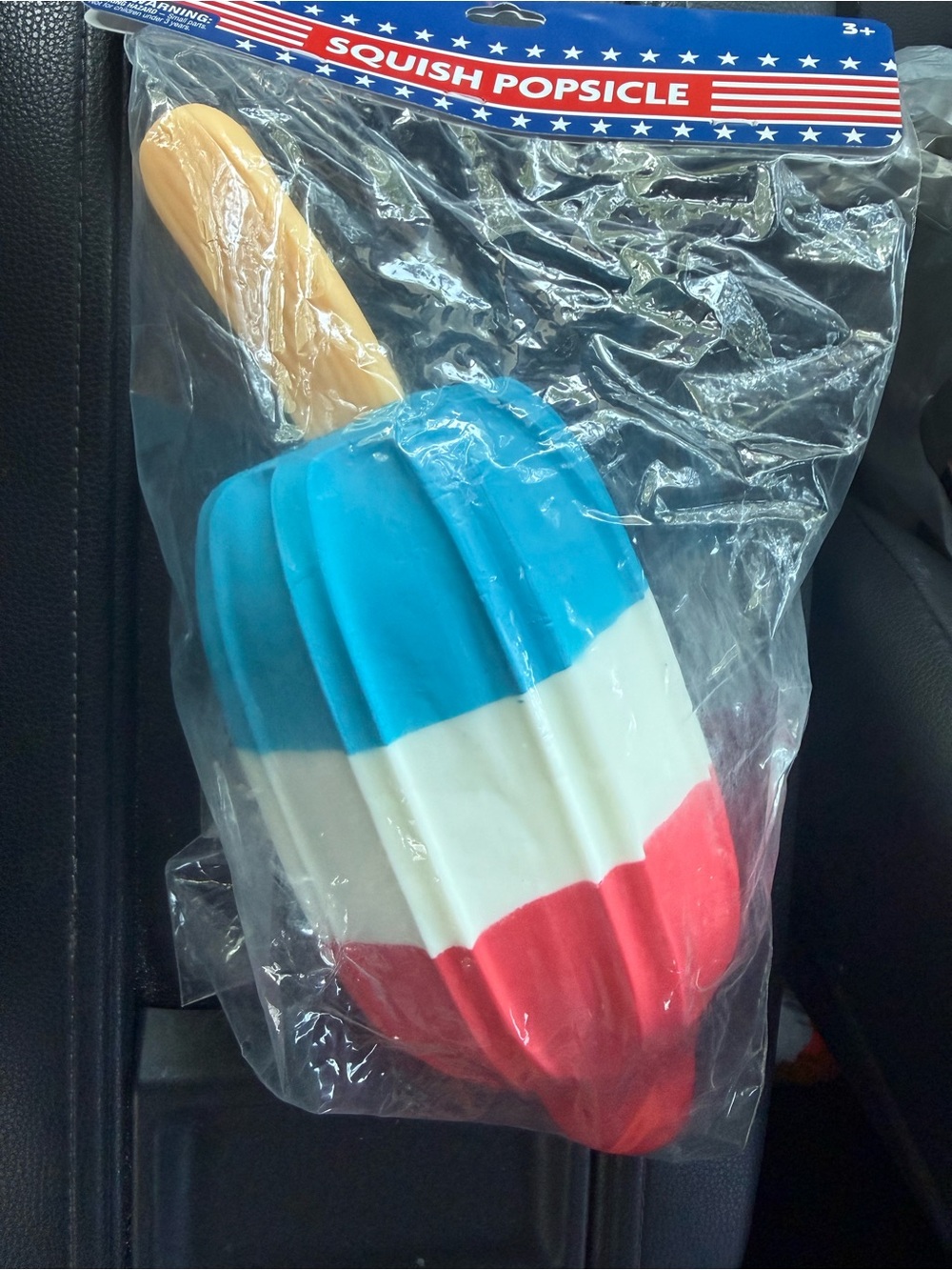Squish Popsicle Sensory Toy - Red, White & Blue